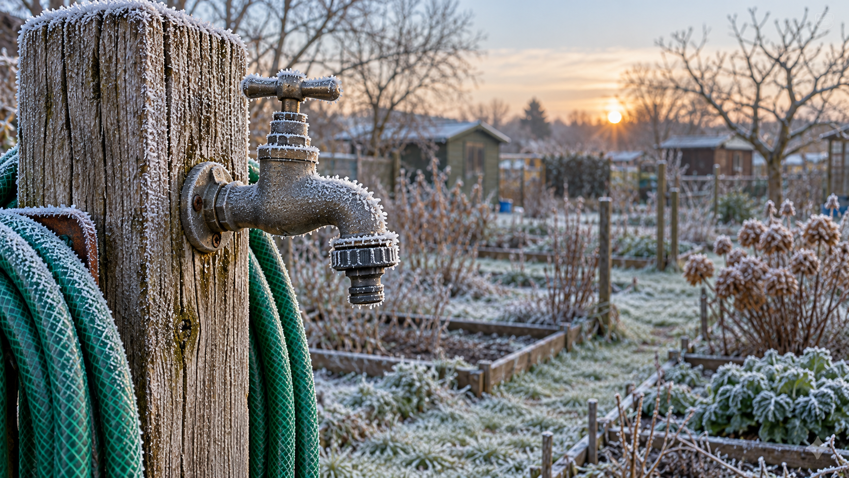 Wasserleitung und Zähler vor Frost schützen